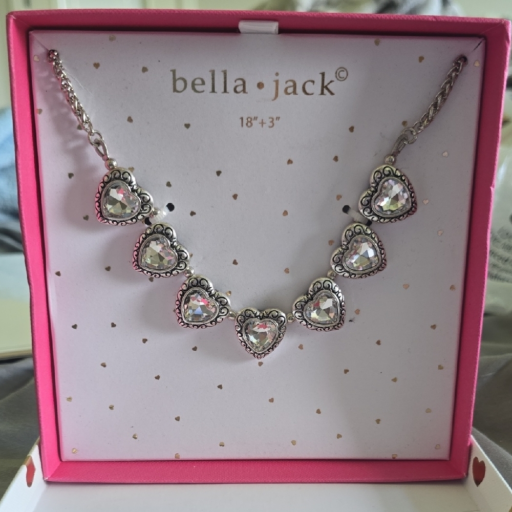 Silver Crystal Necklace with Elegant Design